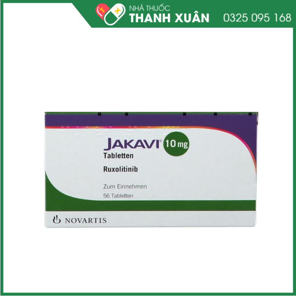 Thuốc Jakavi 10mg điều trị bệnh nhân xơ tủy xương